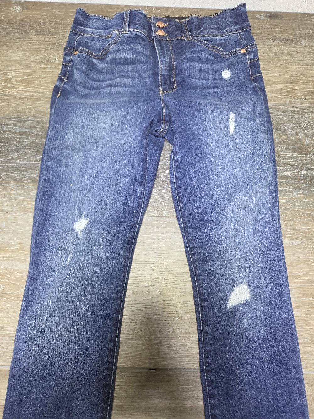 Candies Distressed Skinny Jeans Women's Size 9 Dark Wash